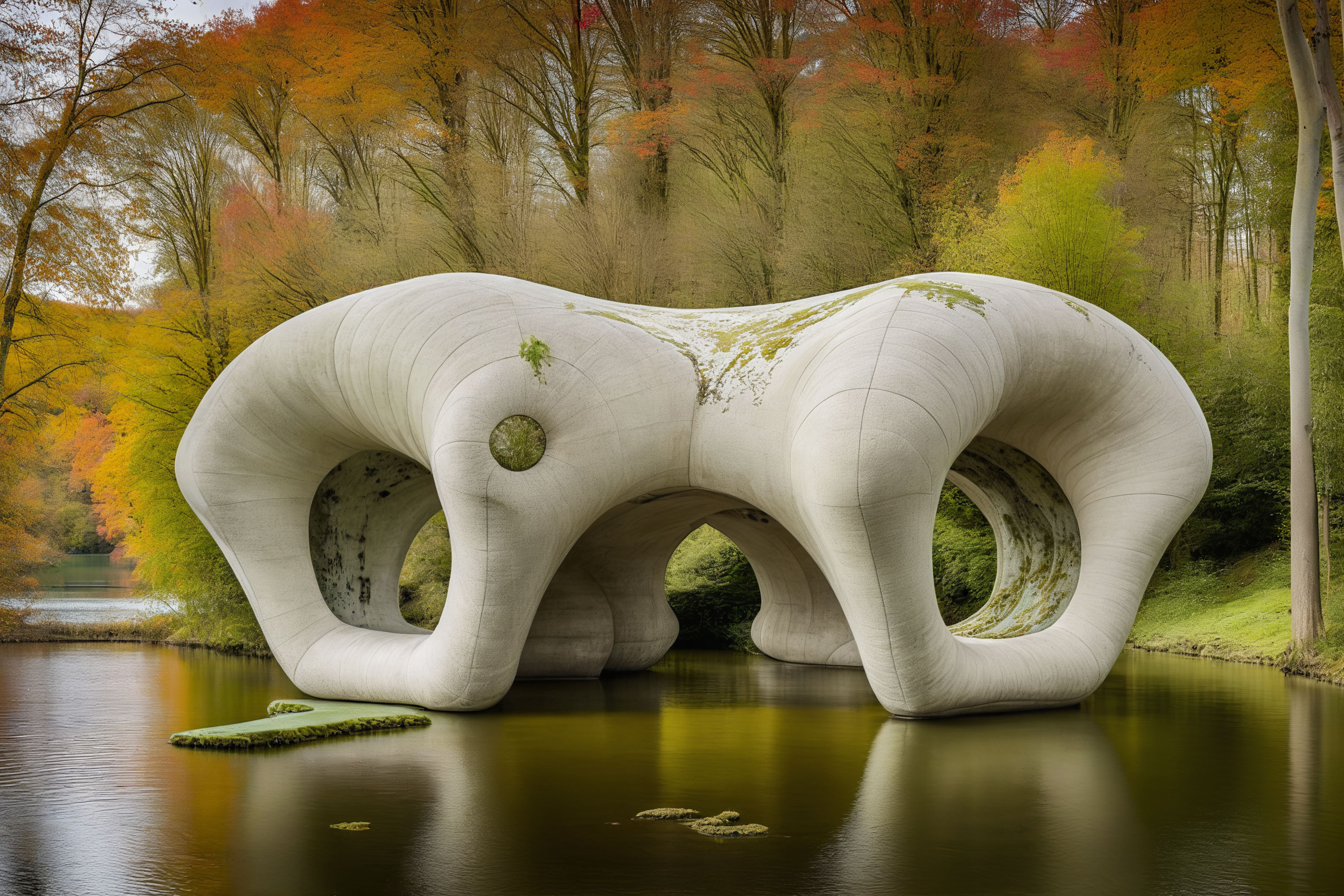 Pneumatic structures explored using Stable Diffusion’s Juggernaut XL.